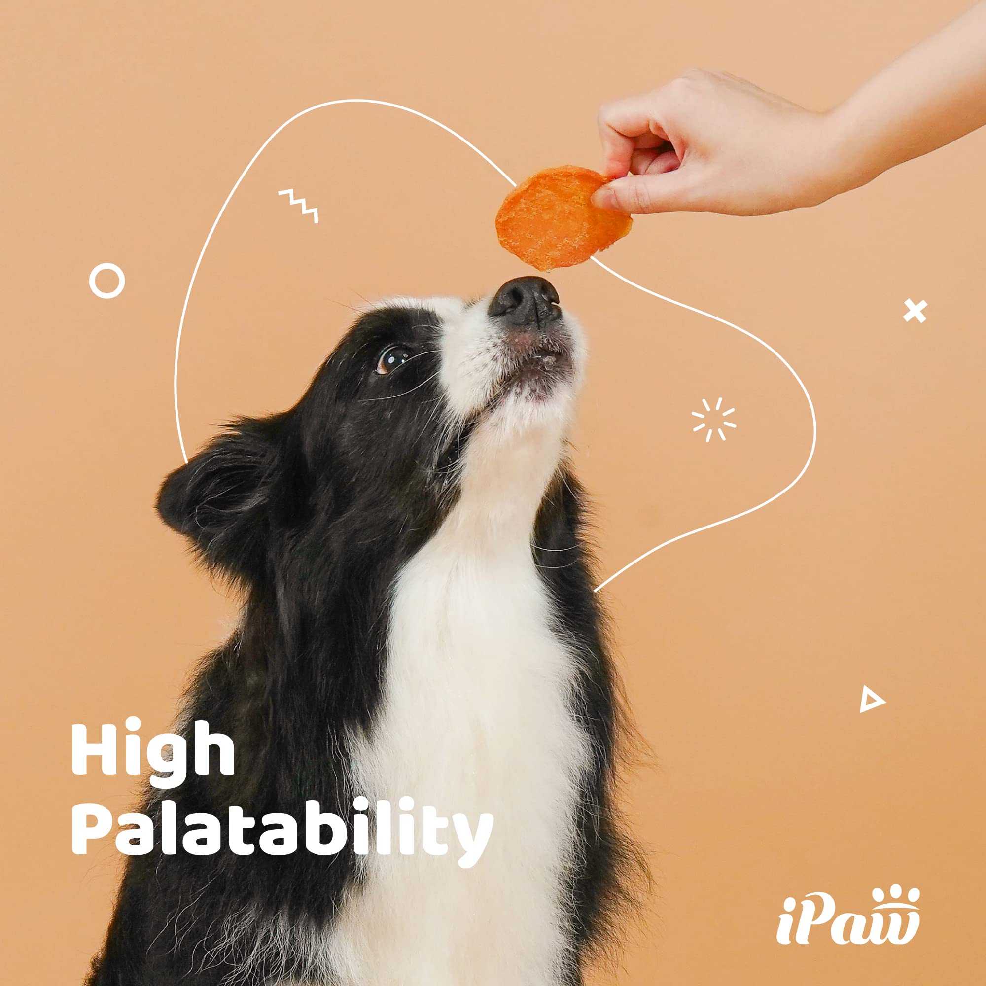 iPaw Chicken Chips safe bite-sized treats for daily rewards.
