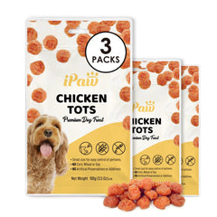 iPaw Chicken Tots high-value training reward for puppies during practice sessions