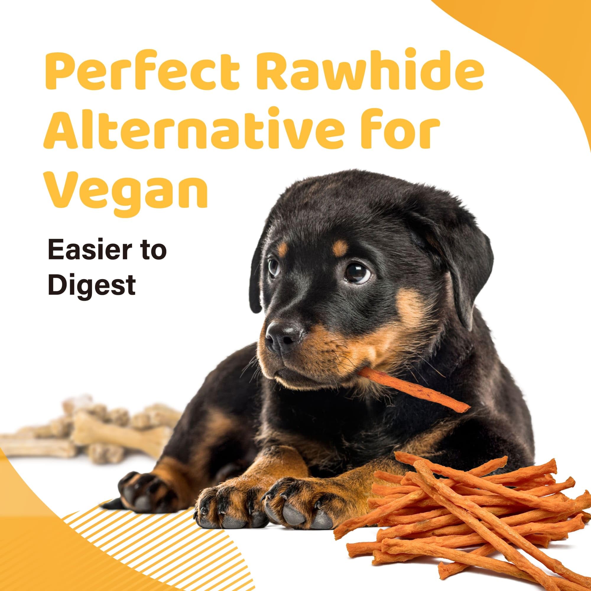iPaw Sweet Potato Sticks are hypoallergenic and easy to digest for all ages.