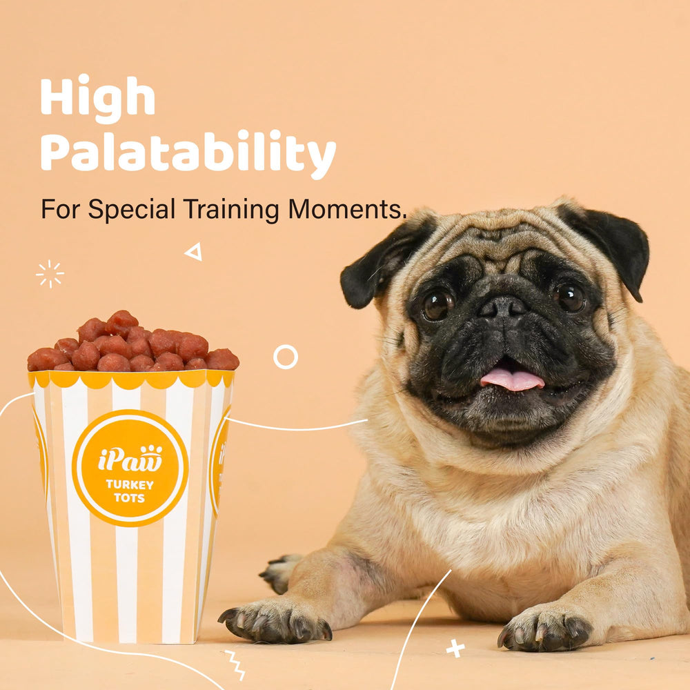 iPaw Turkey Tots ingredient panel, grain-free simple to digest