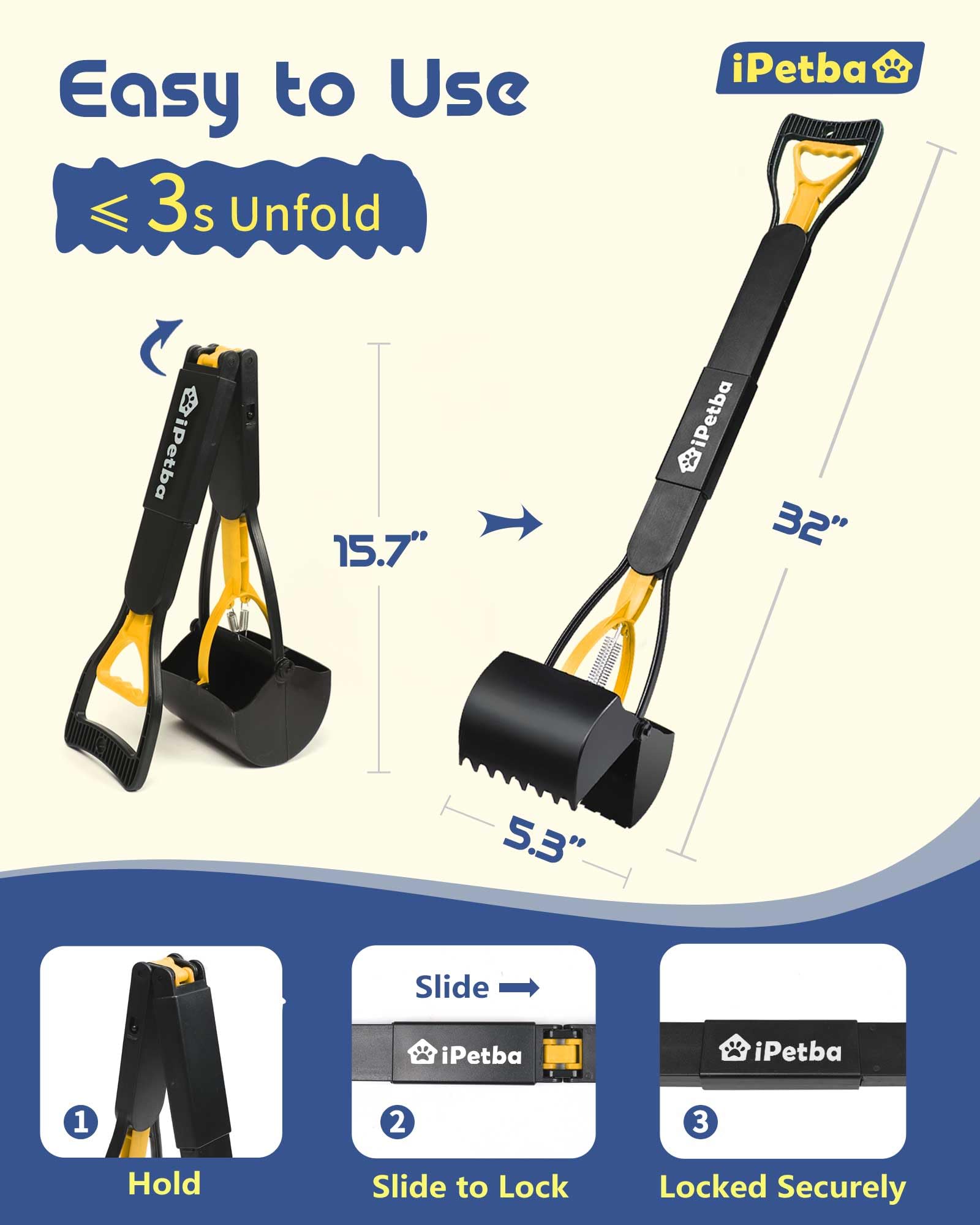 iPetba yard-cleanup tool ideal for homes with dogs