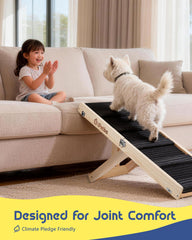 ipetba dog ramp adjustable-incline adapts to couch height for versatile home use.
