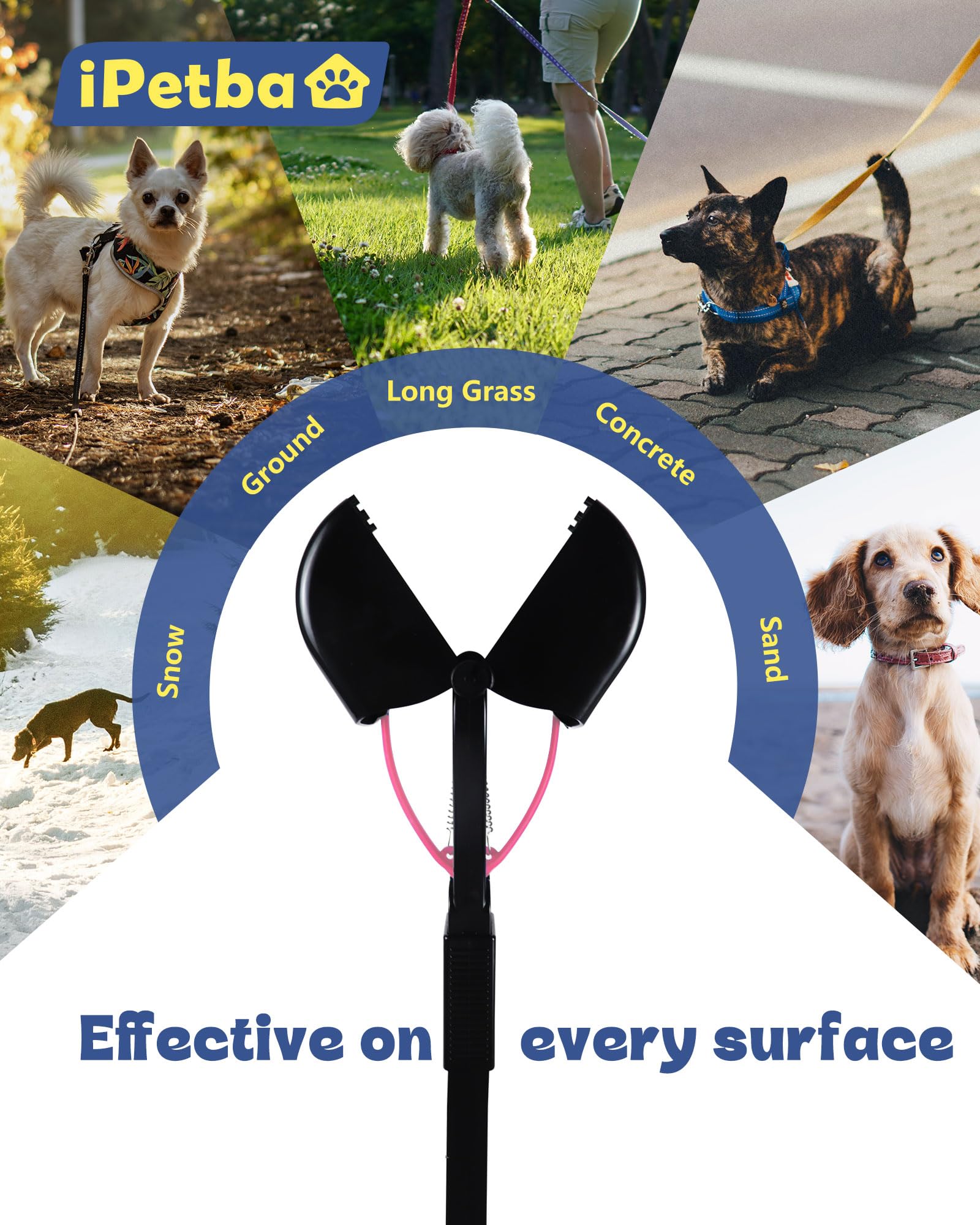 iPetba easy one-hand operation ideal for seniors and first-time dog owners.