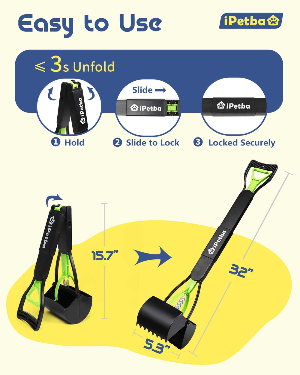 IPetba foldable design stores compactly at home or in car