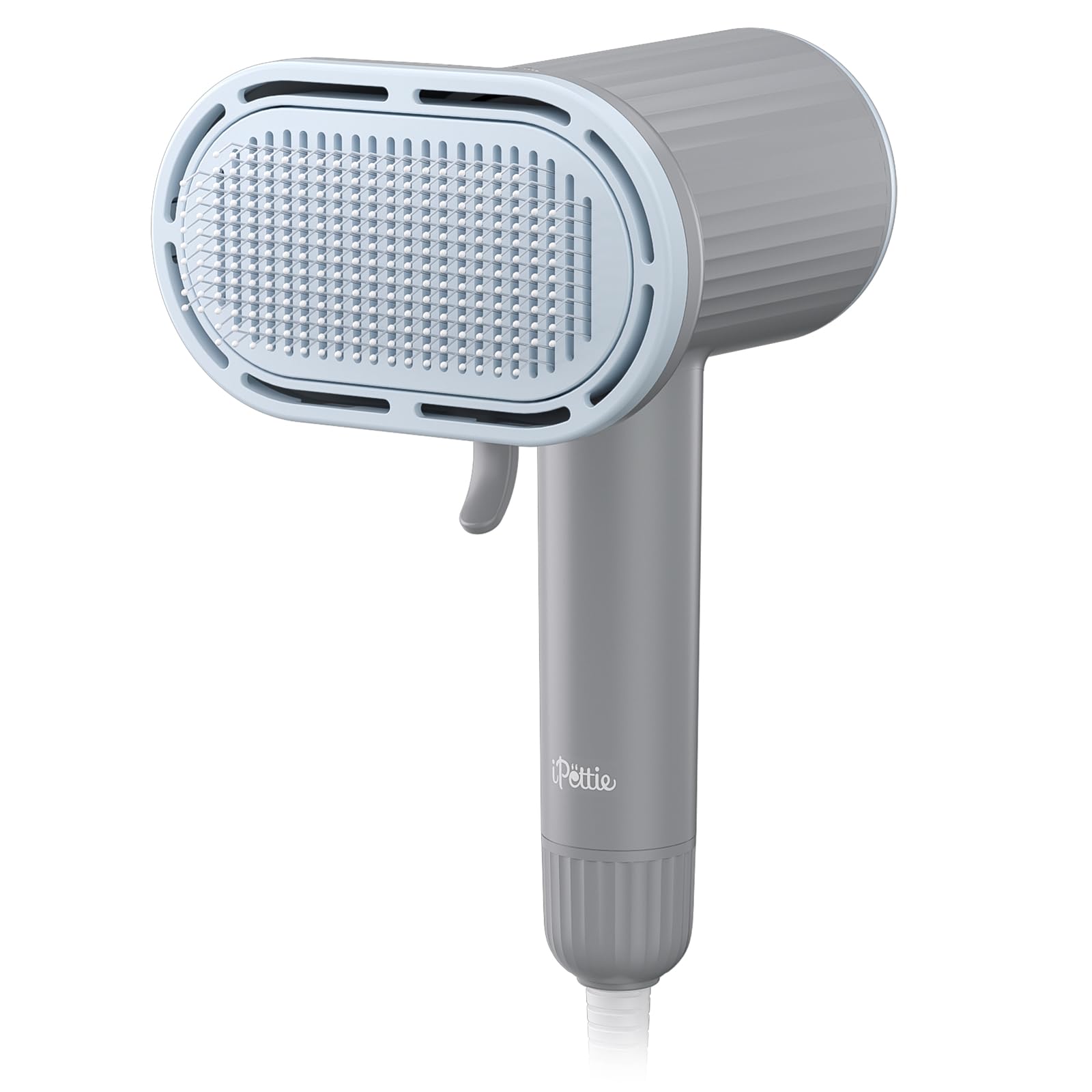 iPettie Breeze B540S slicker brush combo aiding brushing while drying.