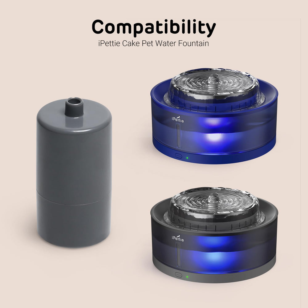 iPettie Cake Fountain sponge filters for debris-free drinking water
