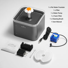iPettie Neverland replaceable charcoal filter keeps water clean and odor-free
