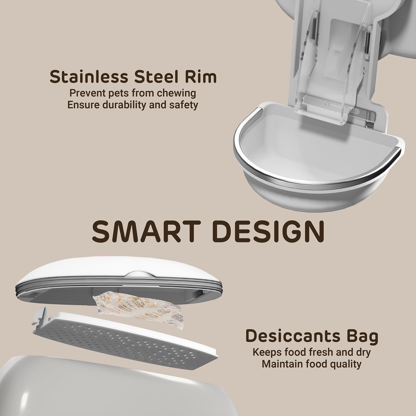 iPettie timed-feeding feature helps maintain regular meal times.