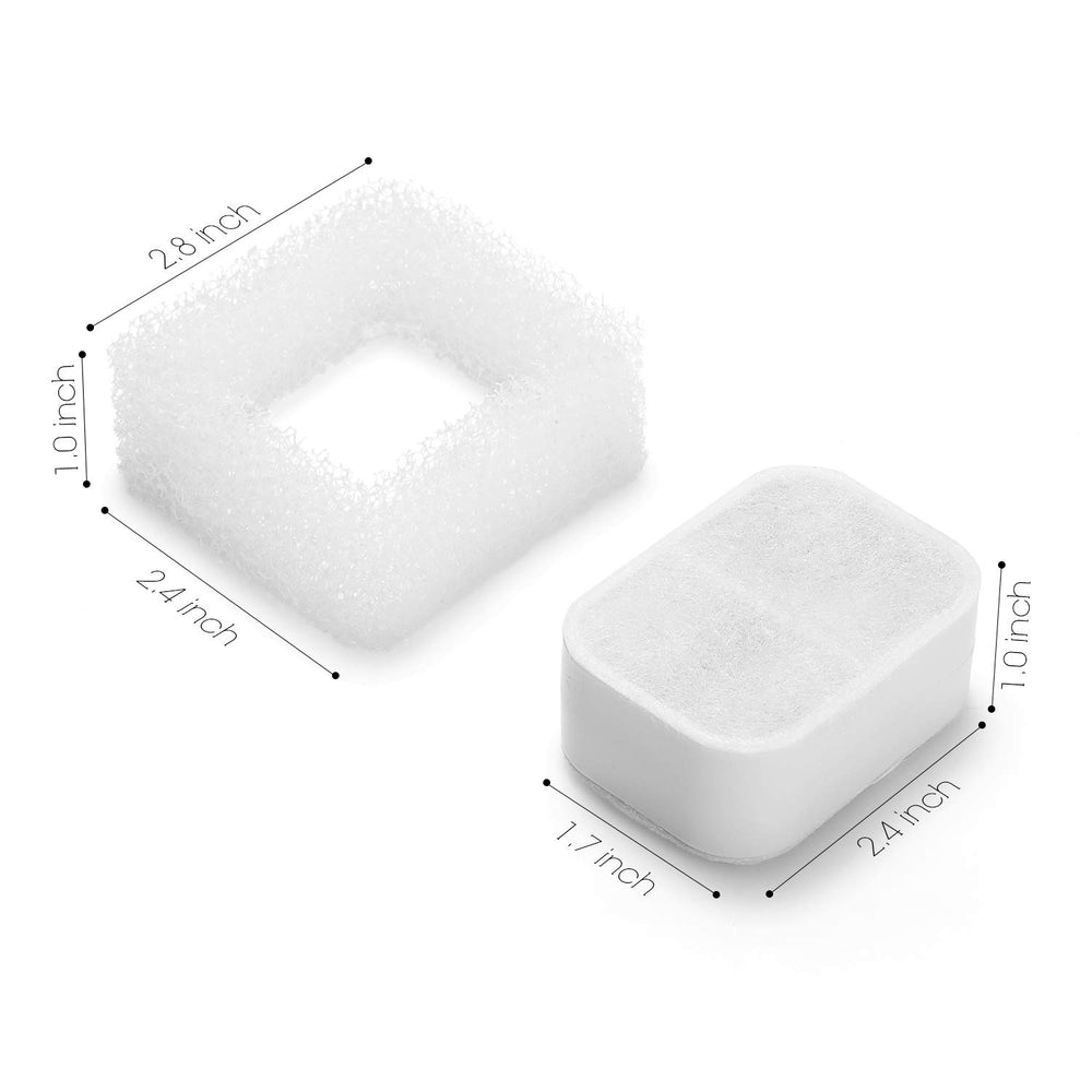 Replacement-ready pack of iPettie filters for easy fountain maintenance
