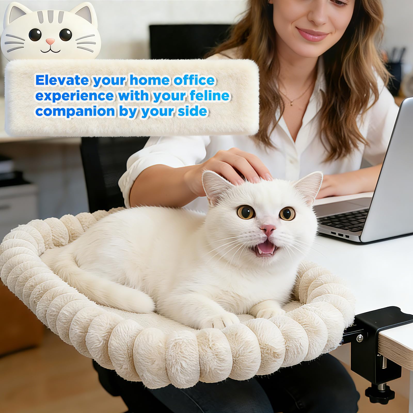 IPOW cat bed folds flat for quick storage after playtime.