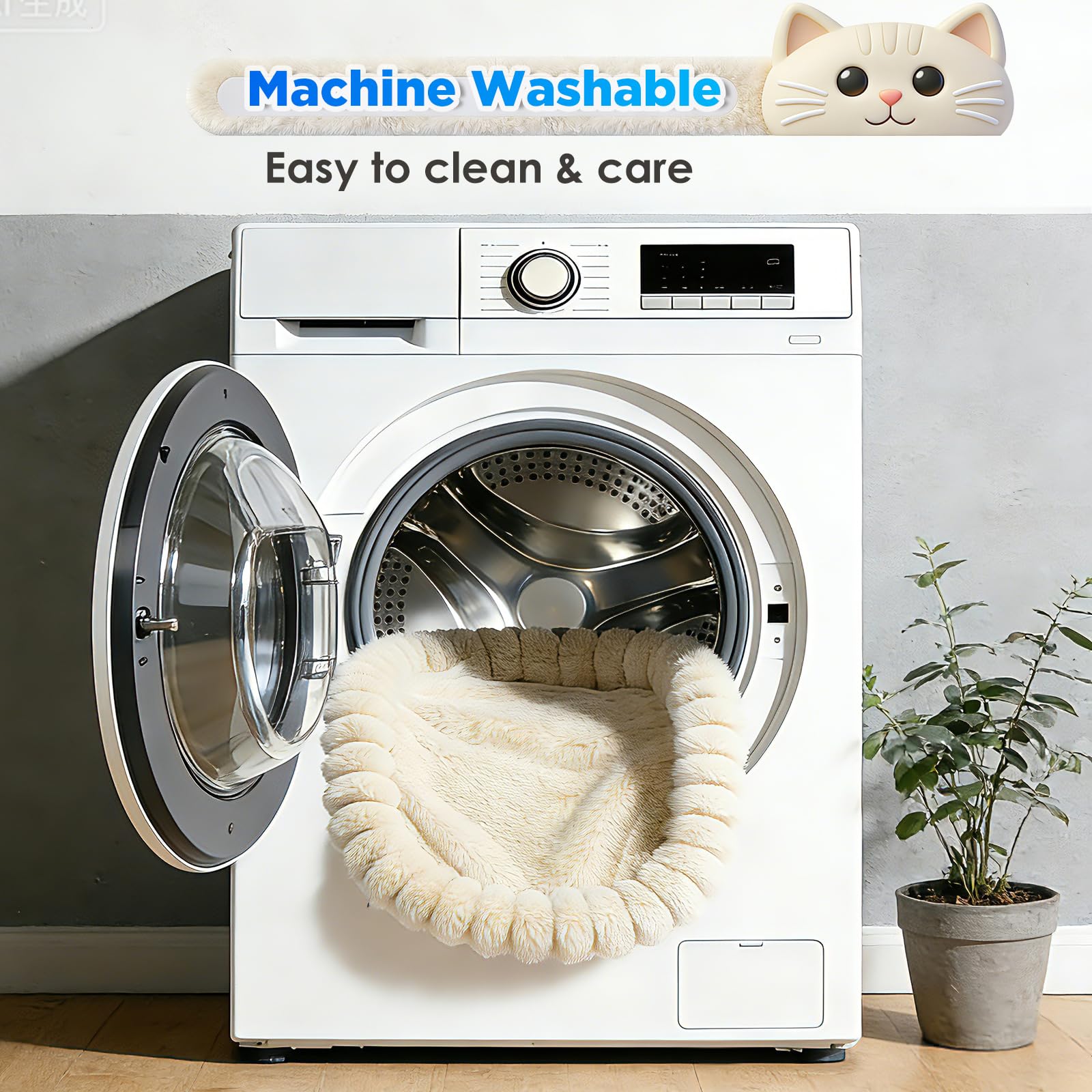 IPOW cat bed supports up to 40 lbs for medium and large cats.