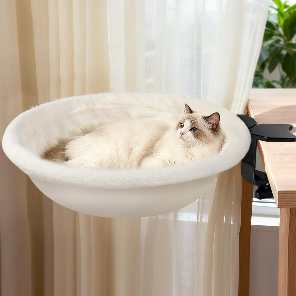 IPOW heavy-duty steel frame offers stable 180-degree rotation for cat lounging