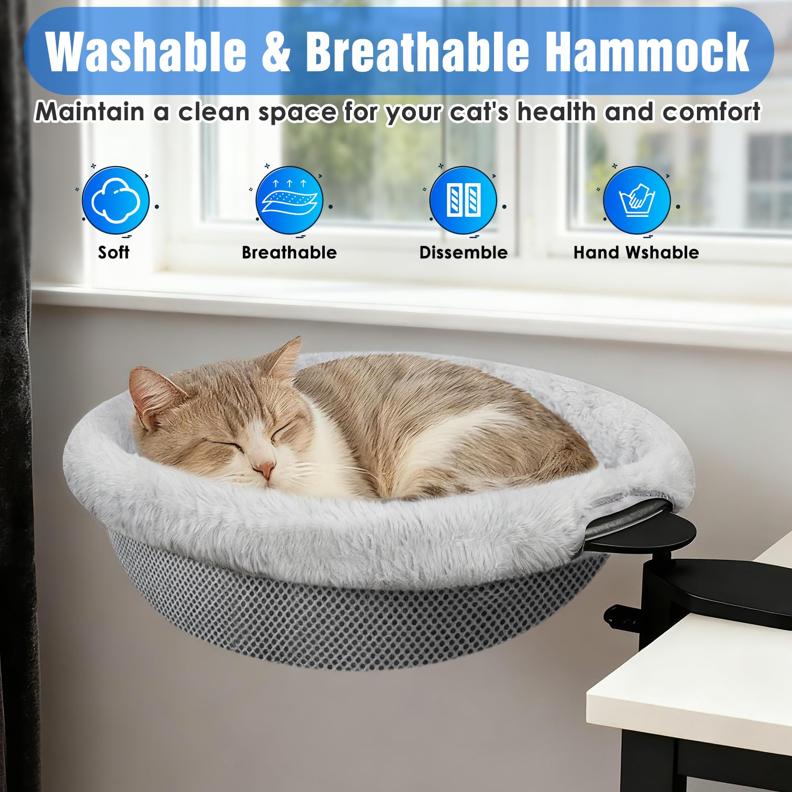 IPOW removable zipper design for easy cleaning of fur cover