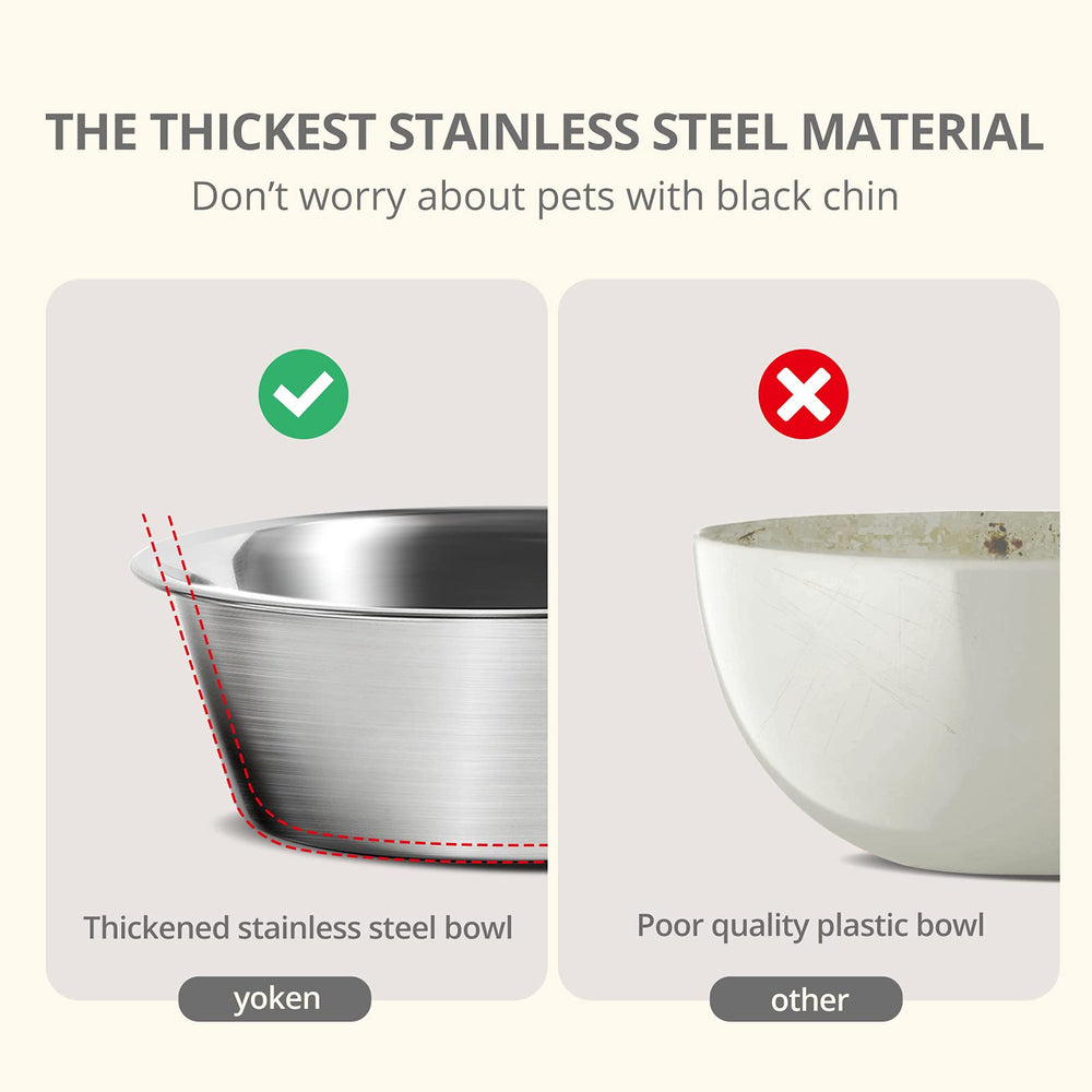 M and L sizes of iPower Yoken bowls for small to large dogs