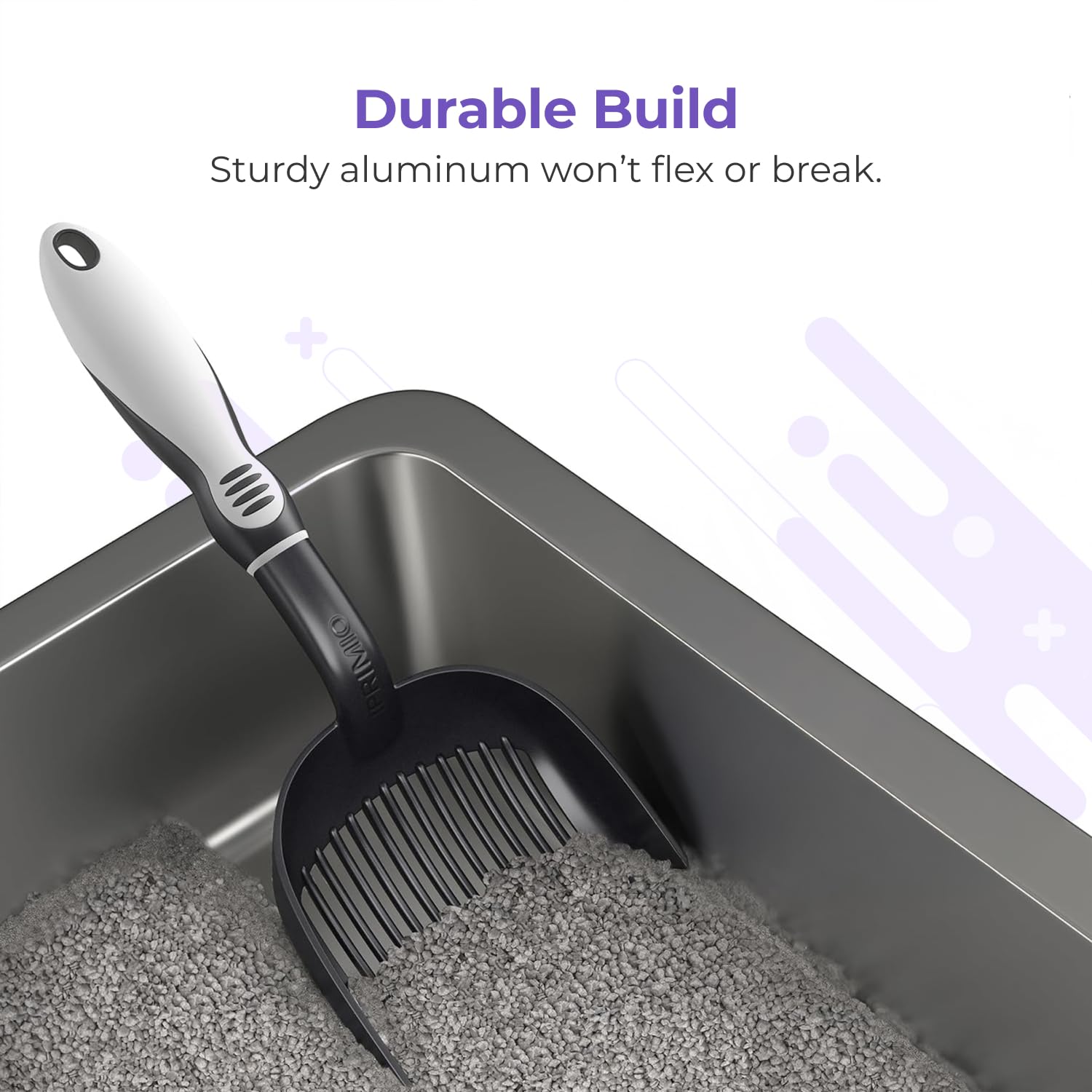 iprimio cat litter scoop wide sifter spacing prevents unnecessary passing of waste