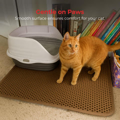 iPrimio mat EZ Open Edge simplifies cleaning around sinks and showers.