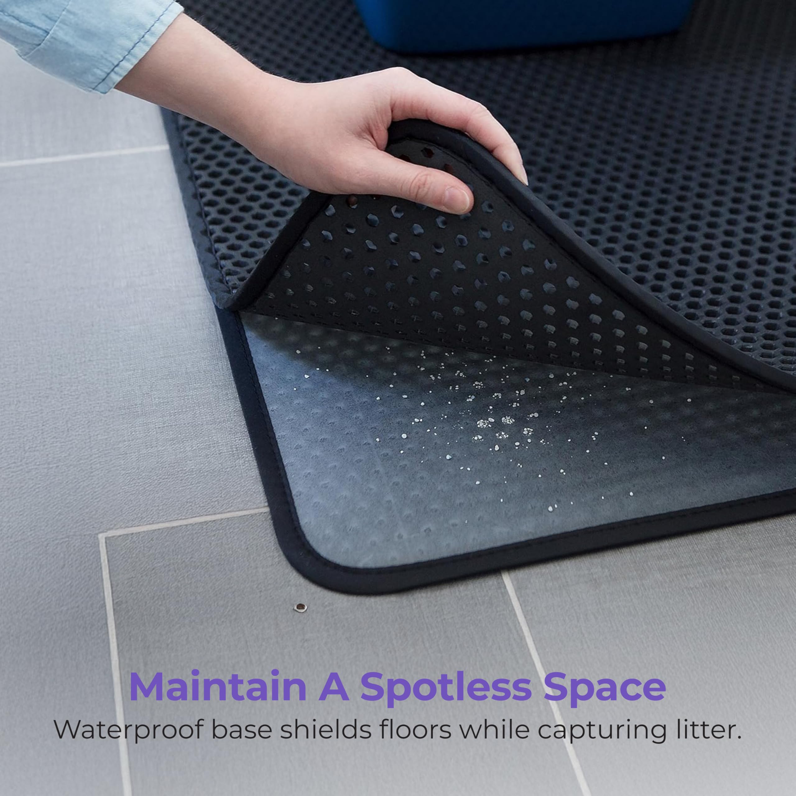 iPrimio cat-litter-mat lightweight-durable for daily use around the litter area
