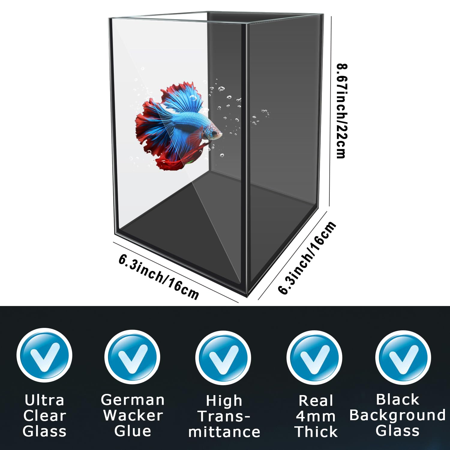 iPriro Betta Aquarium LED light clip highlights bright, efficient illumination