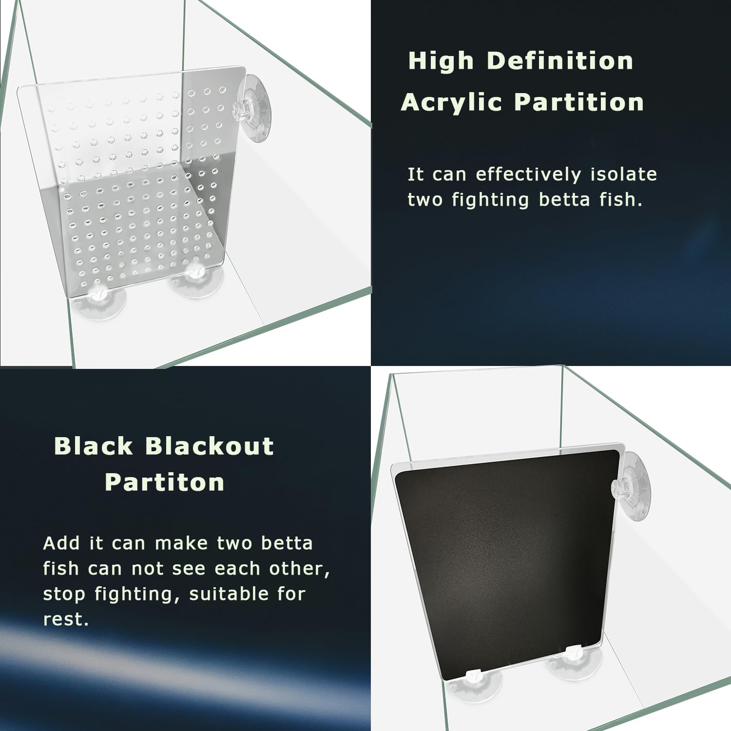iPriro Betta nano tank hanging filter provides space-efficient filtration.