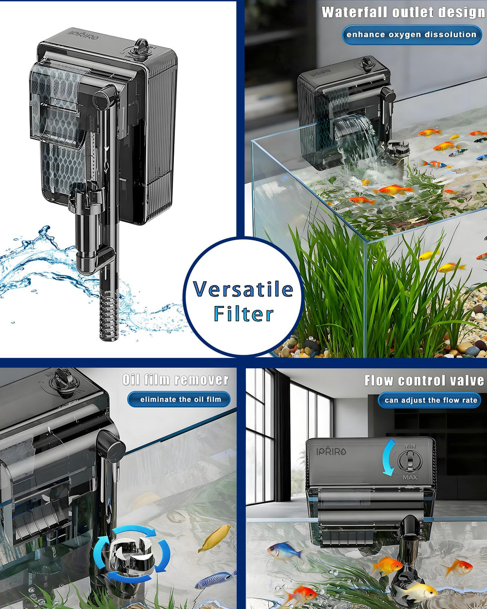 ipriro compact 3-gallon design fits small living spaces.