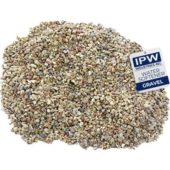 IPW Garnet filter bed gravel visible in a filter tank for durable filtration.