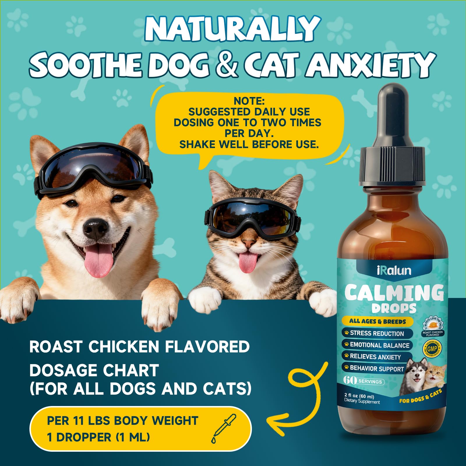 Pet owner incorporating IRALUN into a daily wellness routine.