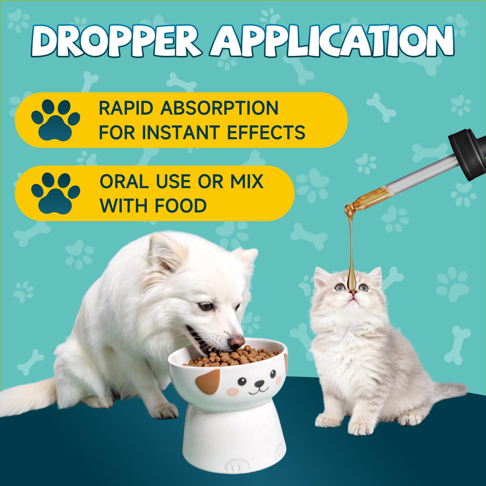 Dropper and bottle showing weight-based dosing guidance for IRALUN.