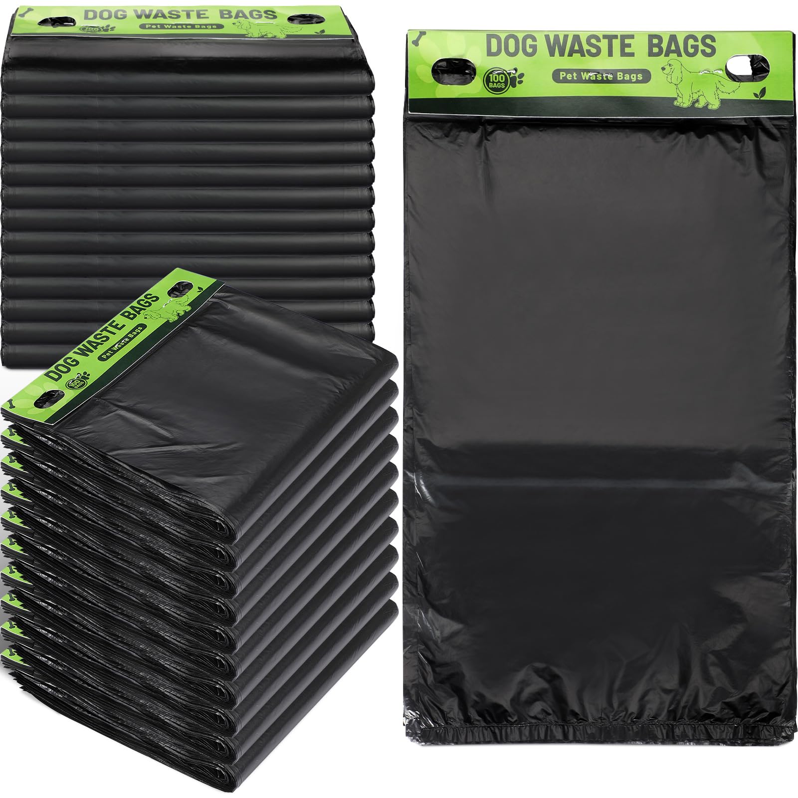 Ireer poop bags bulk header bags ready for easy dispenser use in parks.