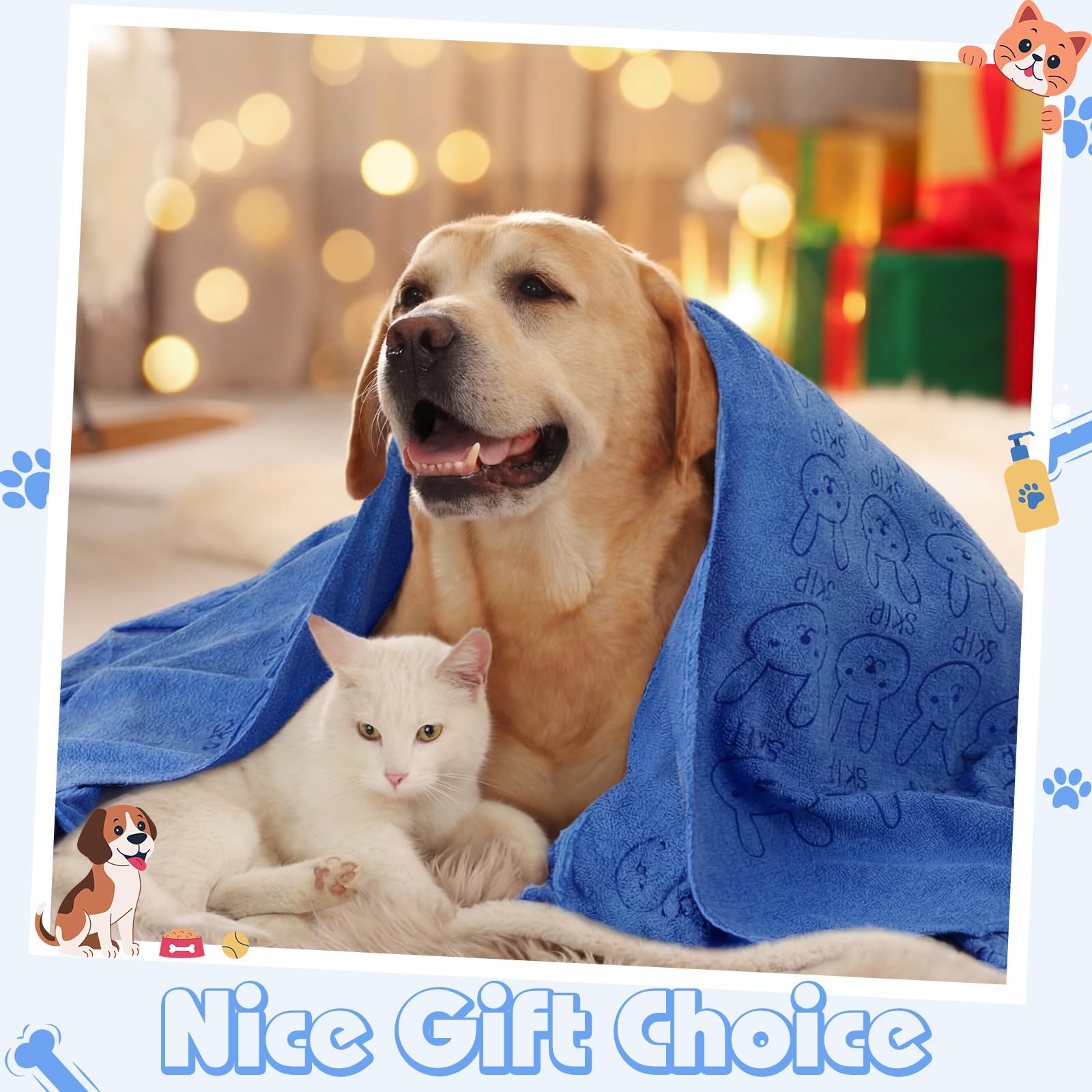 Irenare colorful pet towels for versatile grooming and drying