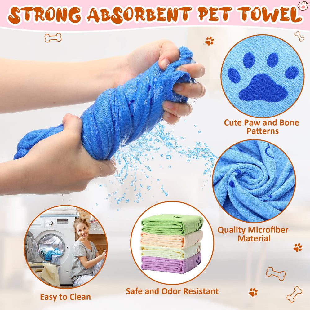 Irenare dog towel pink, adds charm while absorbing moisture efficiently