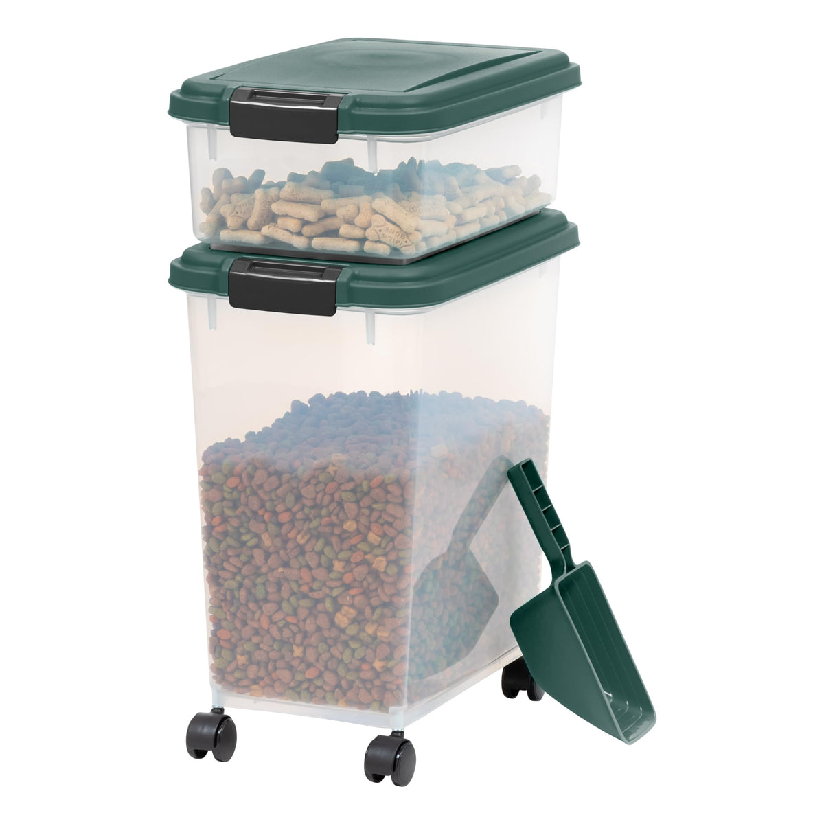 IRIS Remington 30-lb container front view showing bulk kibble storage.
