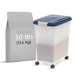IRIS USA container with attachable casters for easy mobility around the home