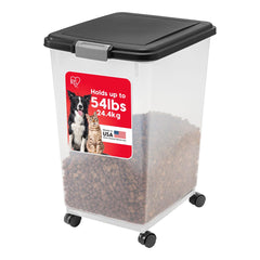 IRIS USA airtight pet food container lid and seal keeps moisture out