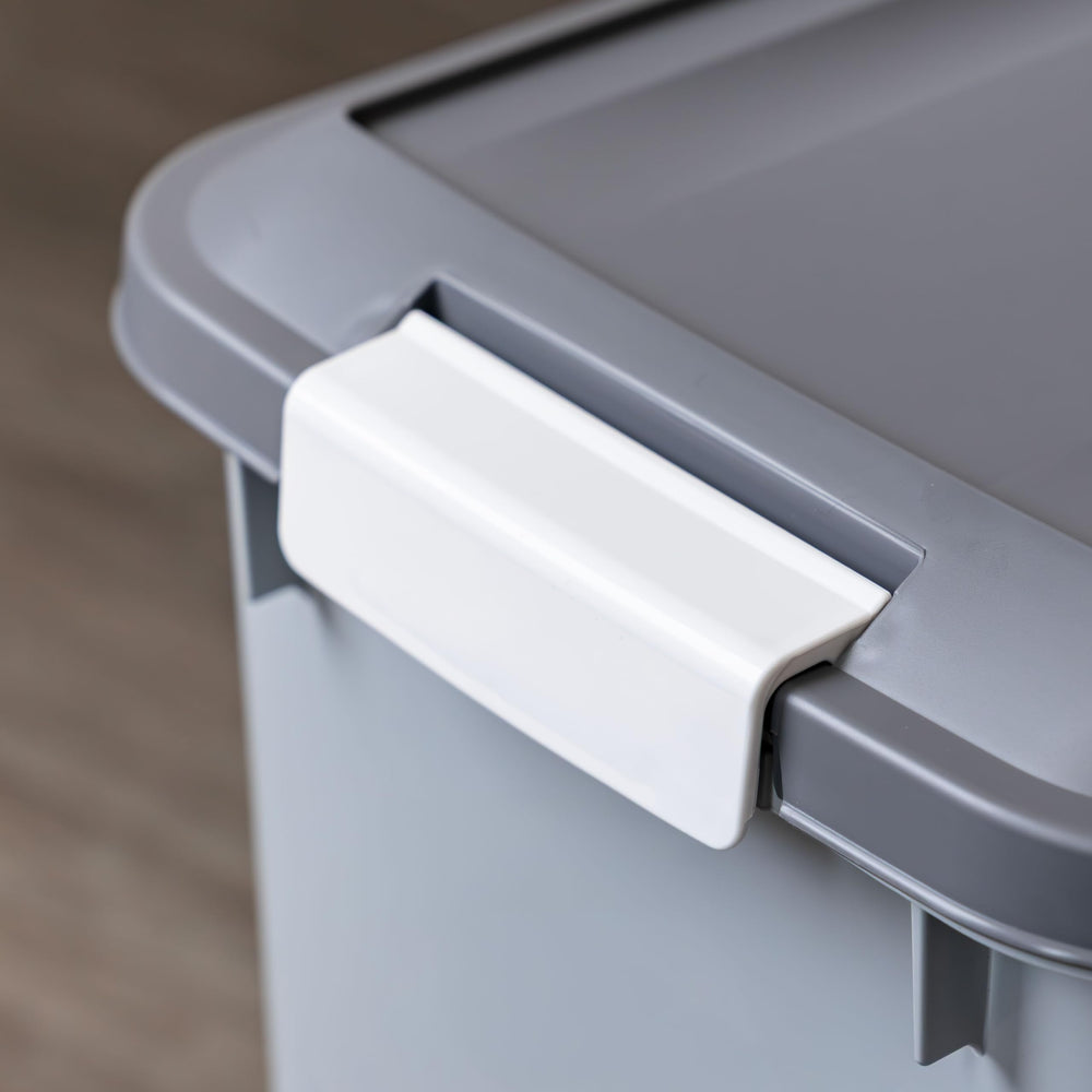 IRIS USA BPA-free and FDA-compliant dog food bin for safe storage.