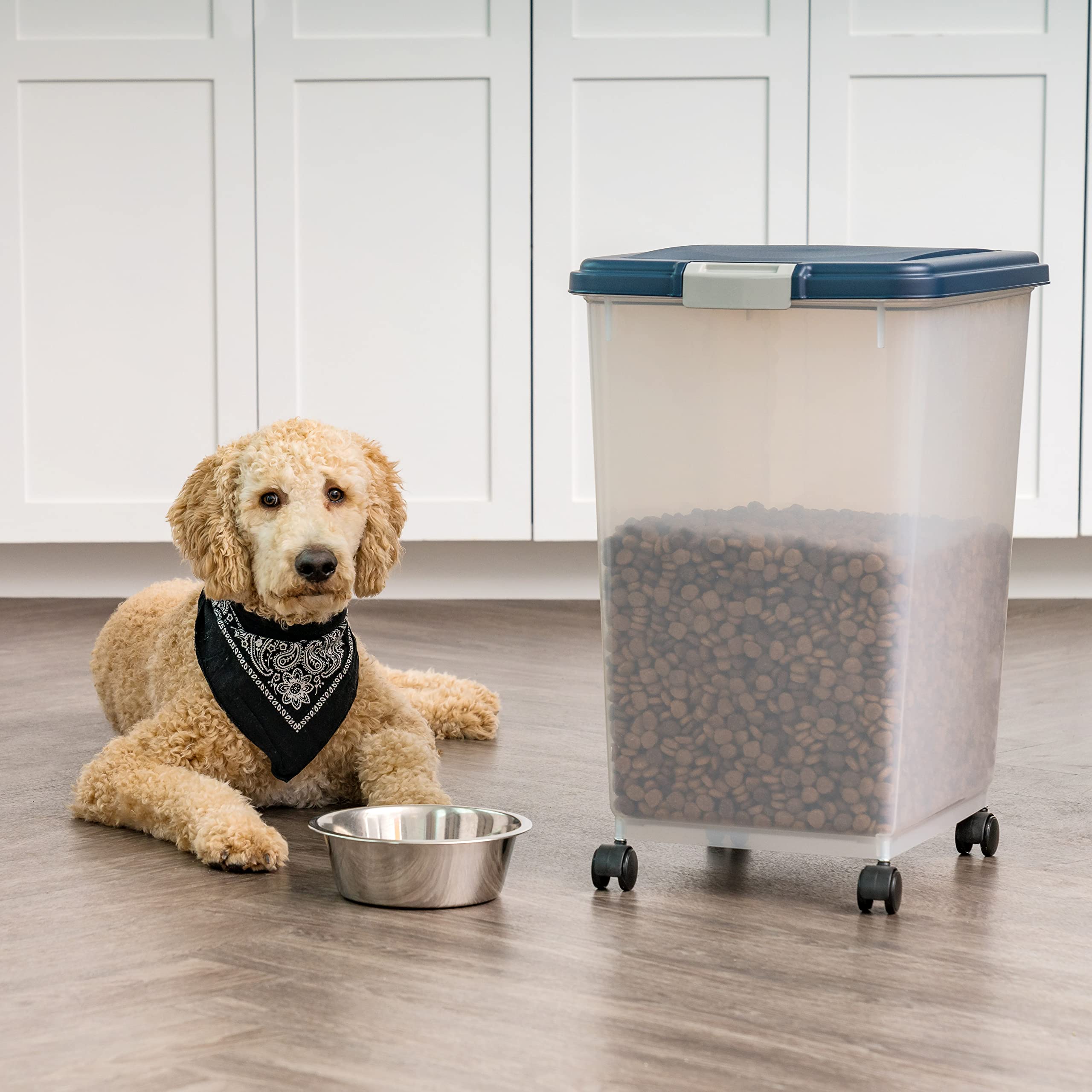IRIS USA BPA-free material keeps pet food safe and odor-free.