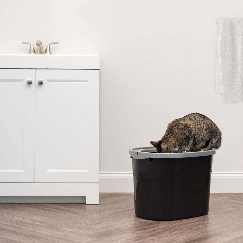 IRIS USA color options black and gray to match home décor.