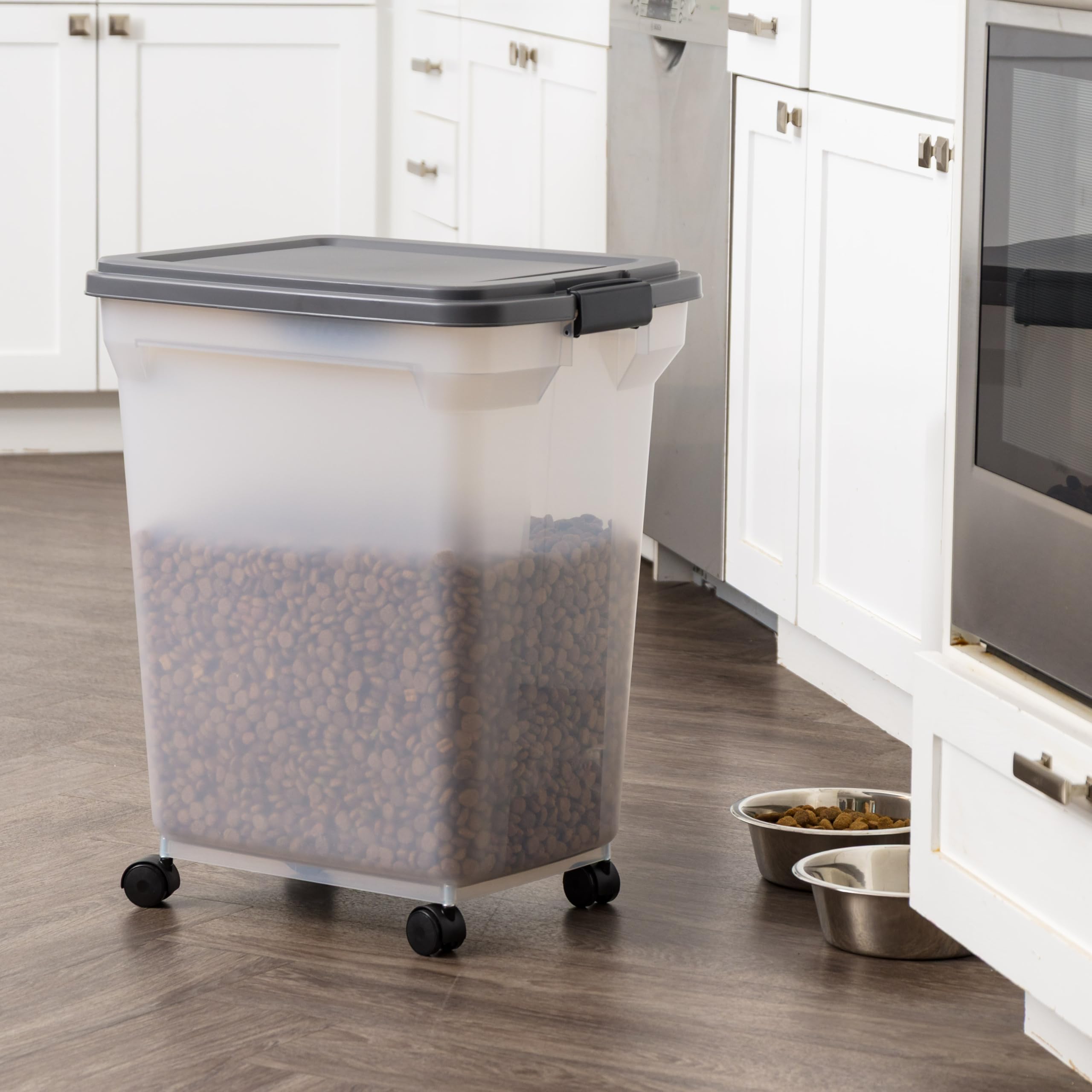 Compact design from IRIS USA fits pantry shelves and corners