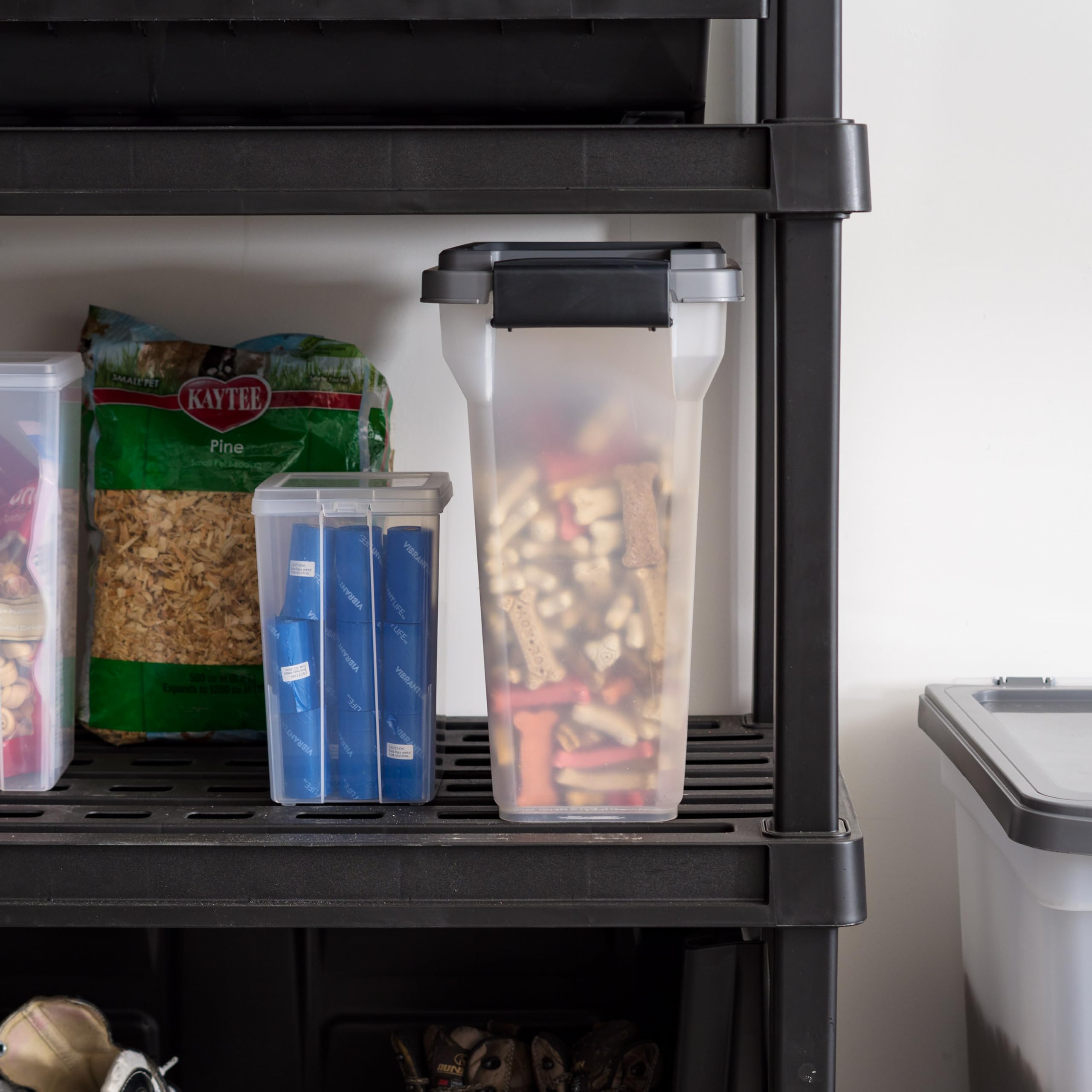 IRIS USA snap-lock latches help keep moisture out.