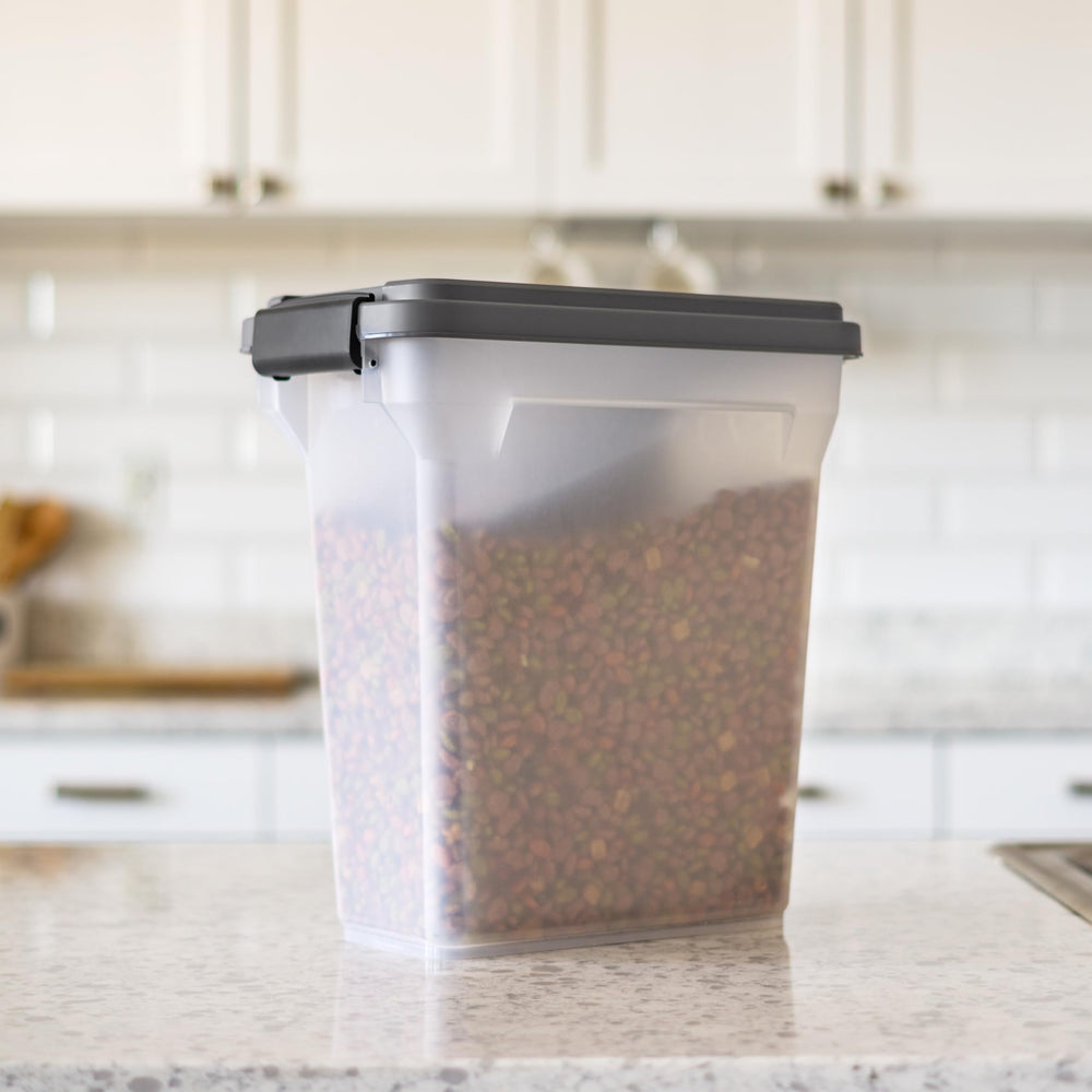 IRIS USA wheeled mobility makes moving full bins simple.