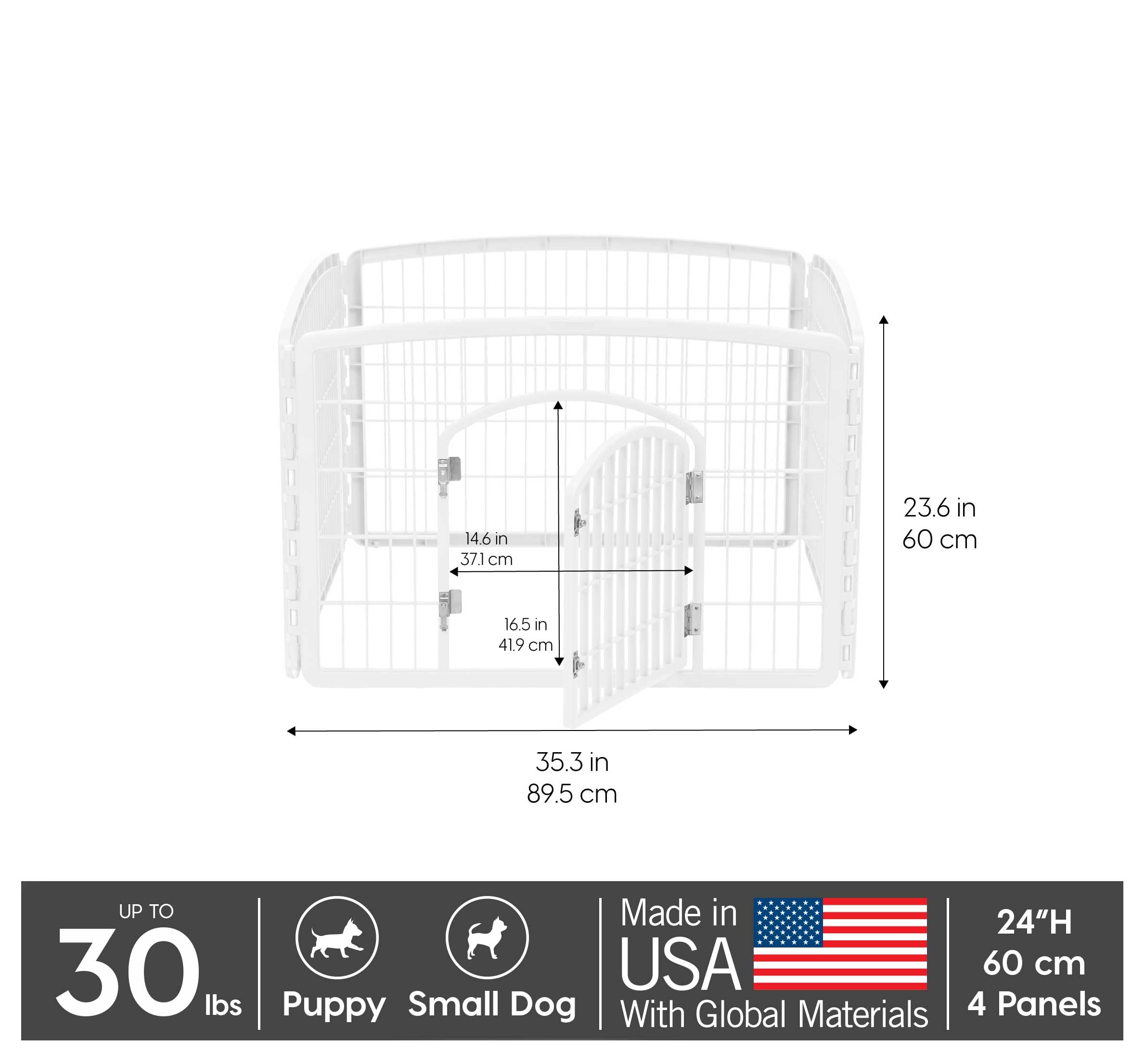 IRIS USA dog playpen assembly made easy with full-length rods