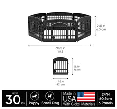IRIS USA dog playpen easy-entry door enables quick pet access