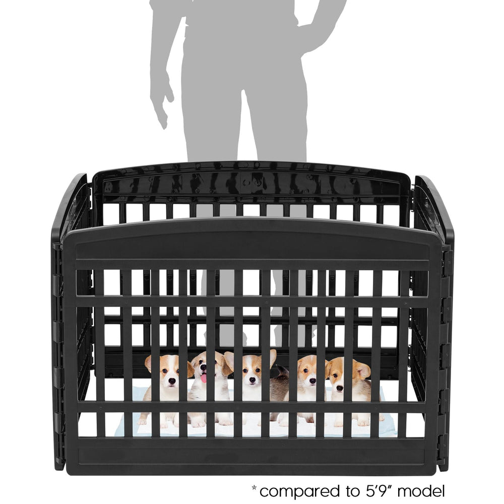 IRIS USA dog playpen front-door access for easy entry