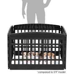 IRIS USA dog playpen front-door access for easy entry
