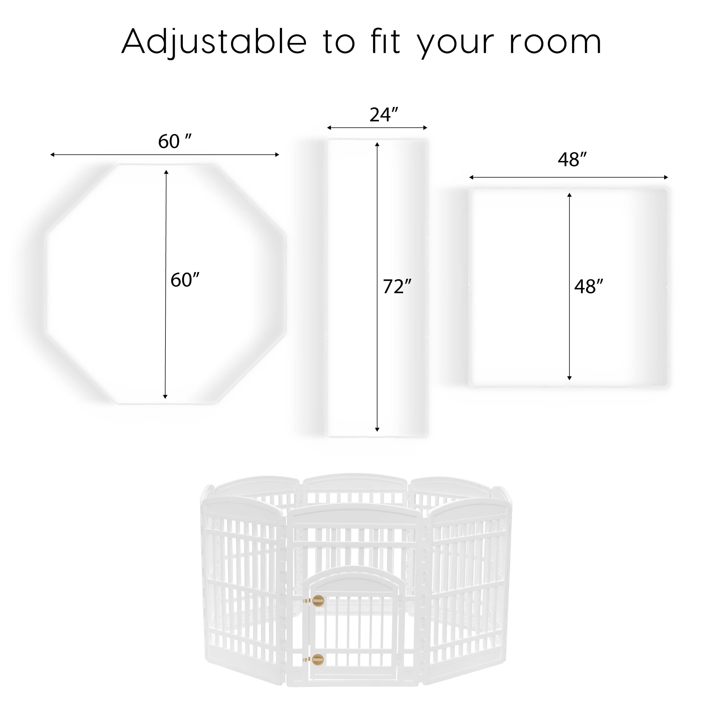 IRIS USA dog playpen indoor outdoor use ready for cozy corners or patios