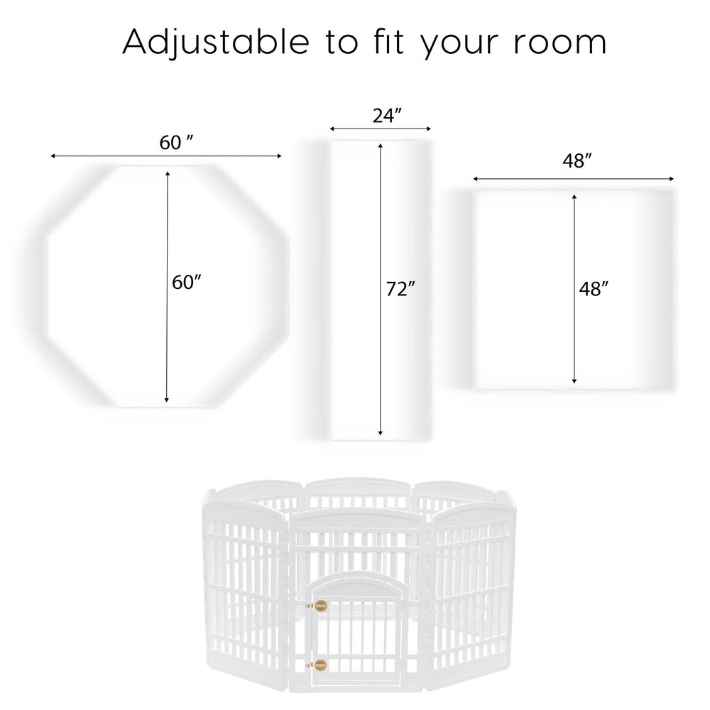 IRIS USA dog playpen indoor outdoor use ready for cozy corners or patios