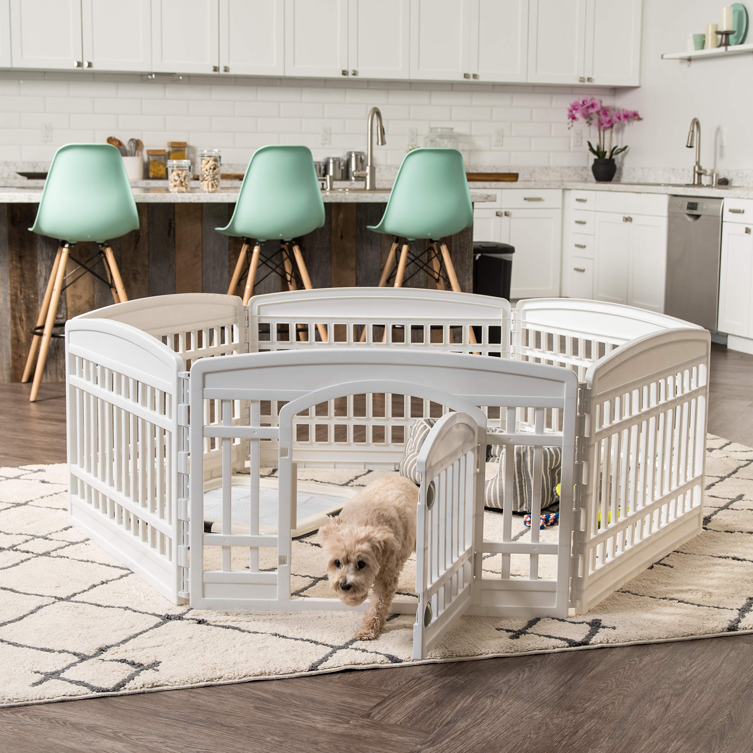 IRIS USA ideal for small to medium dogs providing safe indoor play area.