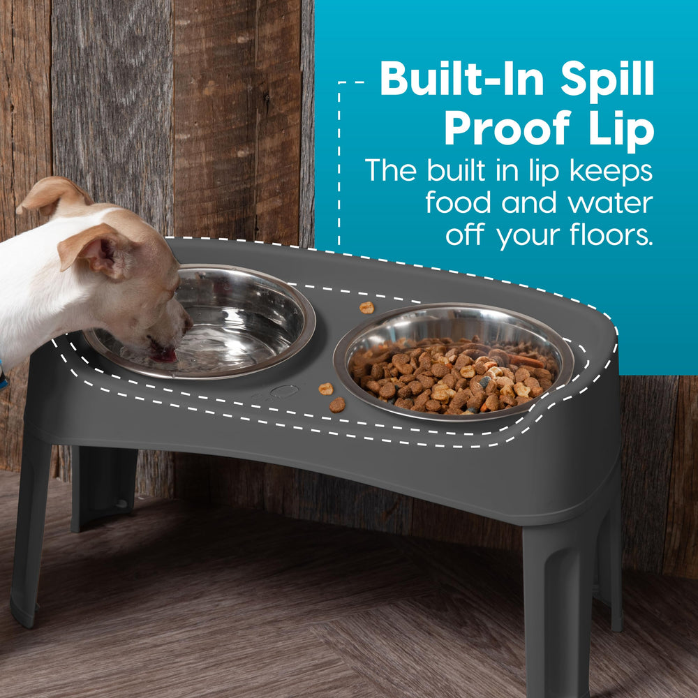 IRIS USA dual-height 12-25 and 4-63 inch setup for growing dogs