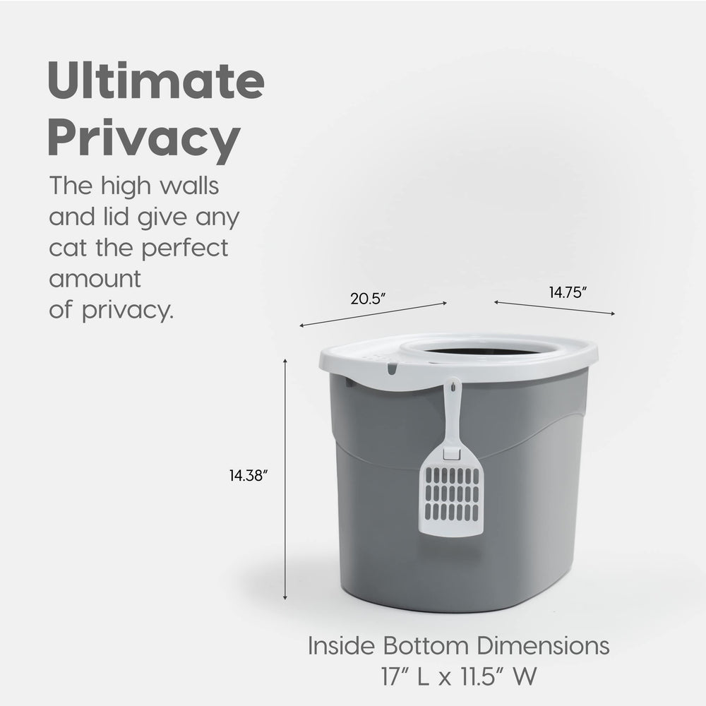 IRIS USA entry diameter 9.25 inches for easy access by cats.
