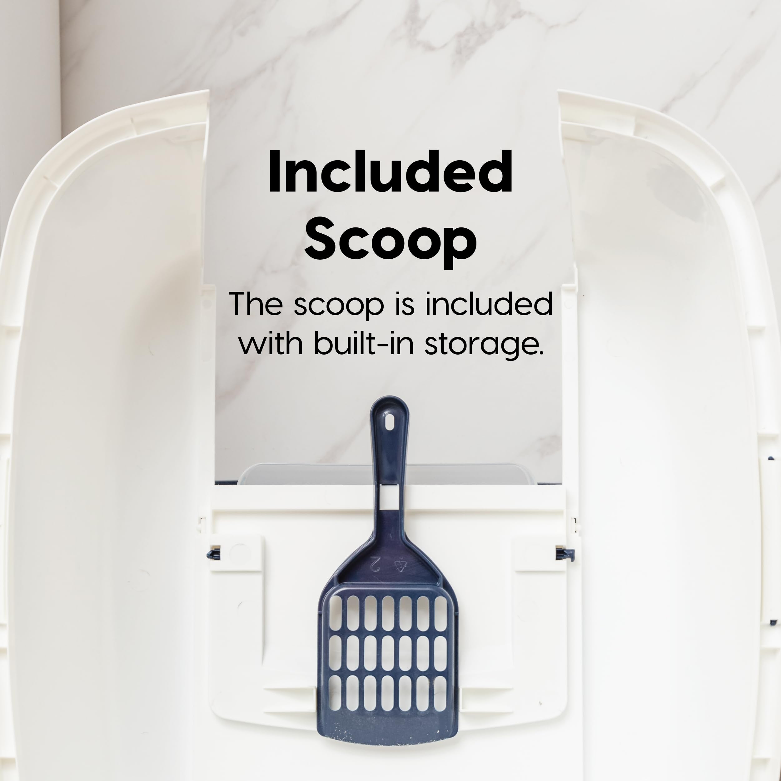 IRIS USA odor-control flap helps minimize litter odors