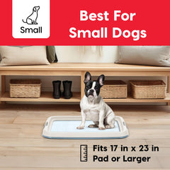 IRIS USA Pee Pad Holder double latches keep pads firmly in place.